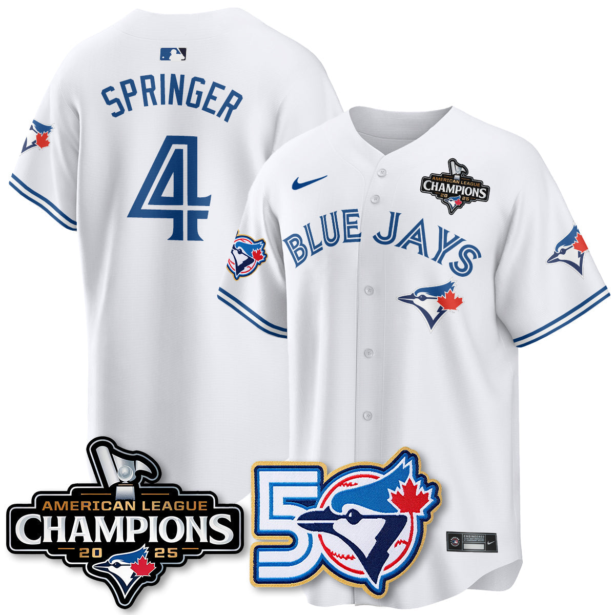 TOR 2025 American League Champions Vapor Limited Jersey - 50th Season - All Stitched