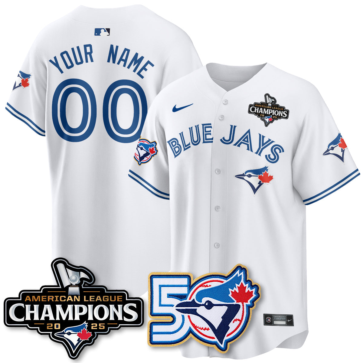 TOR 2025 American League Champions Vapor Limited Jersey - 50th Season - All Stitched