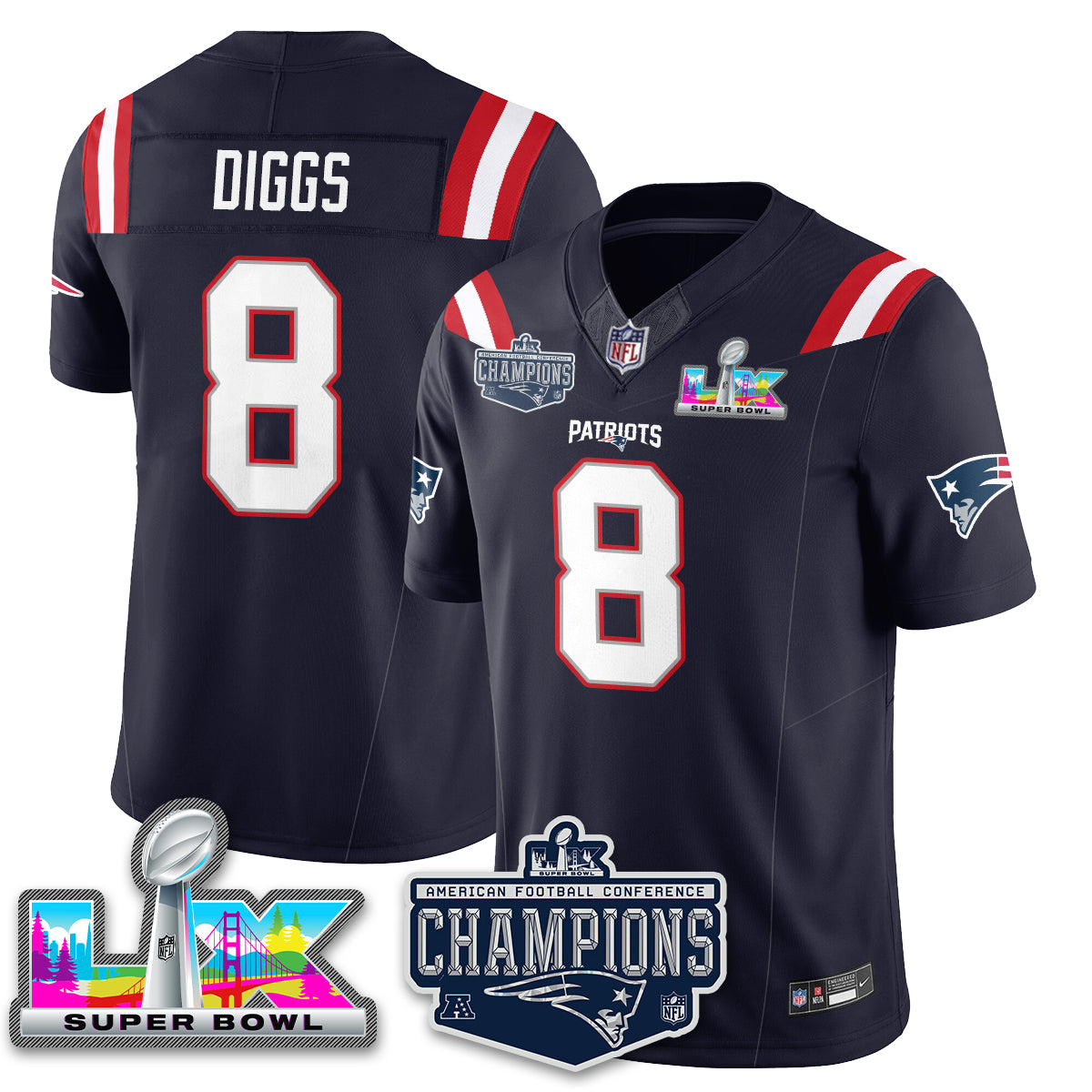 NE 2025 AFC Champions Vapor Limited Jersey