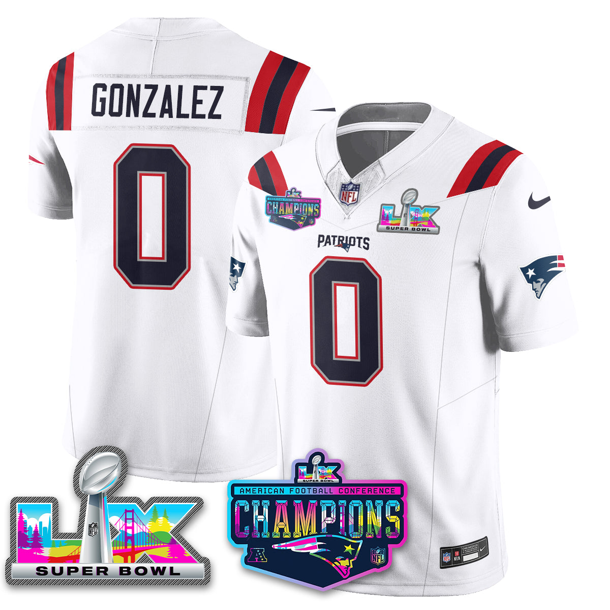 NE 2025 Vapor Jersey - AFC Champions Limited Patch
