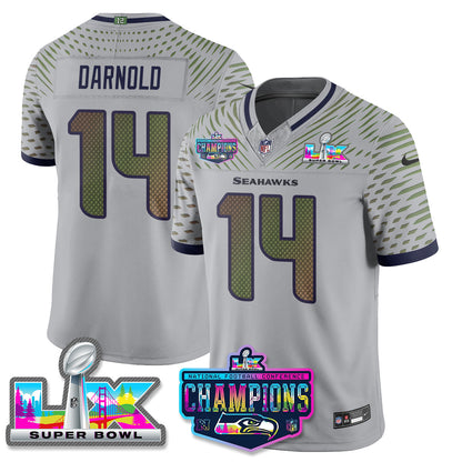 SEA 2025 Vapor Limited Jersey - NFC Champions Limited Patch - All Stitched