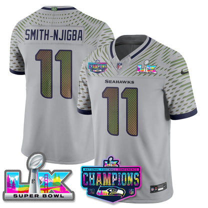 SEA 2025 Vapor Limited Jersey - NFC Champions Limited Patch - All Stitched