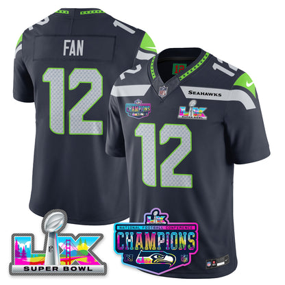 SEA 2025 Vapor Limited Jersey - NFC Champions Limited Patch - All Stitched