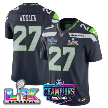 SEA 2025 Vapor Limited Jersey - NFC Champions Limited Patch - All Stitched
