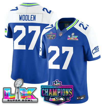 SEA 2025 Vapor Limited Jersey - NFC Champions Limited Patch - All Stitched