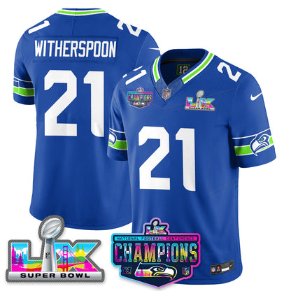 SEA 2025 Vapor Limited Jersey - NFC Champions Limited Patch - All Stitched