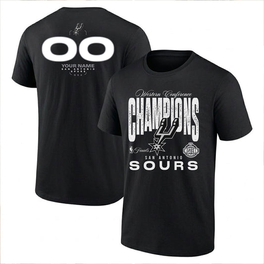 SAS 2026 NBA Western Conference Champions Custom Printed T-Shirt