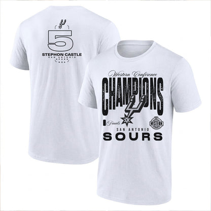 SAS 2026 NBA Western Conference Champions Printed T-Shirt