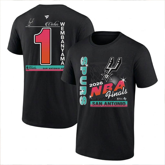 SAS 2026 Basketball  Western Conference Champions Printed T-Shirt V2
