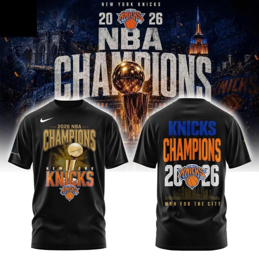 NYK 2026 Basketball Champions Two Sides Printed T-Shirt V2
