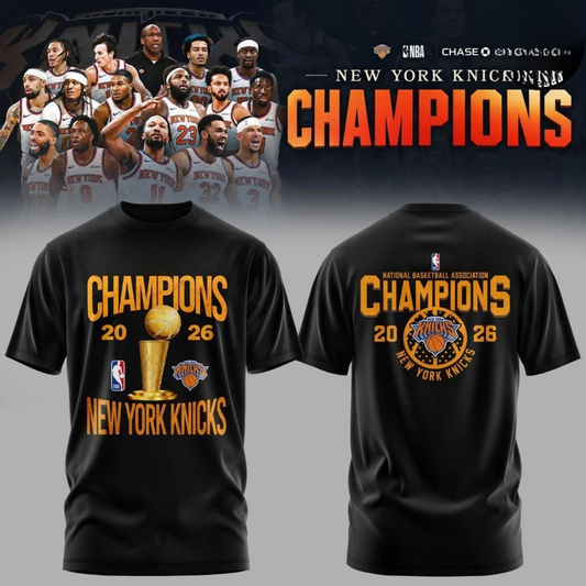 NYK 2026 Basketball Champions Two Sides Printed T-Shirt V3
