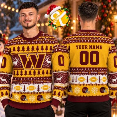 Washington Commanders Christmas Gift Ugly Sweater - Printed V4
