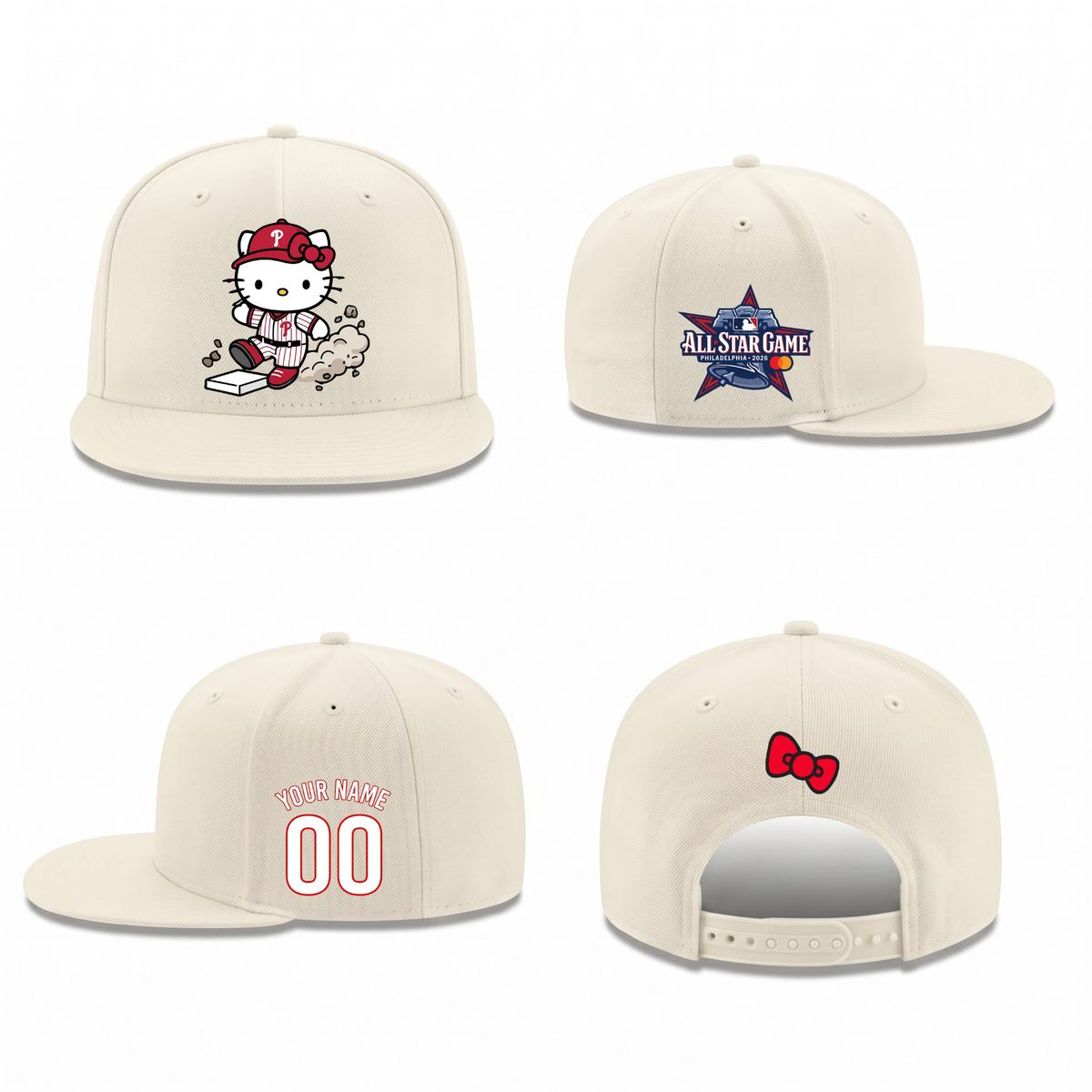 PHI x Meow KT Personalized Snapback Cap - Printed