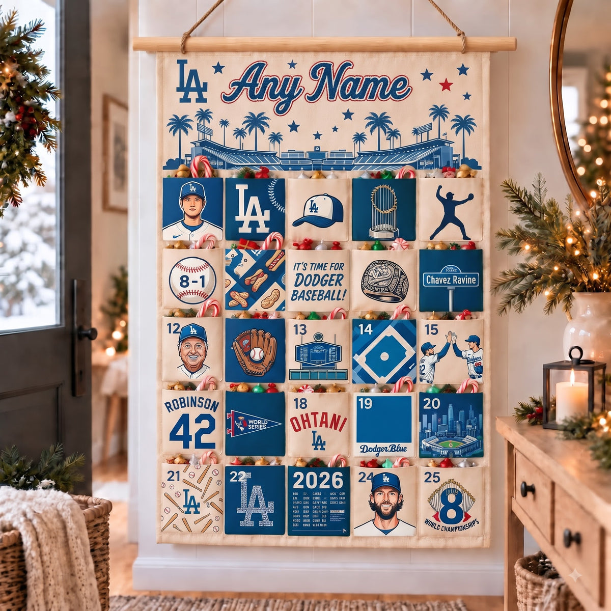 LAD Christmas Custom Wall Advent Calendar - Printed