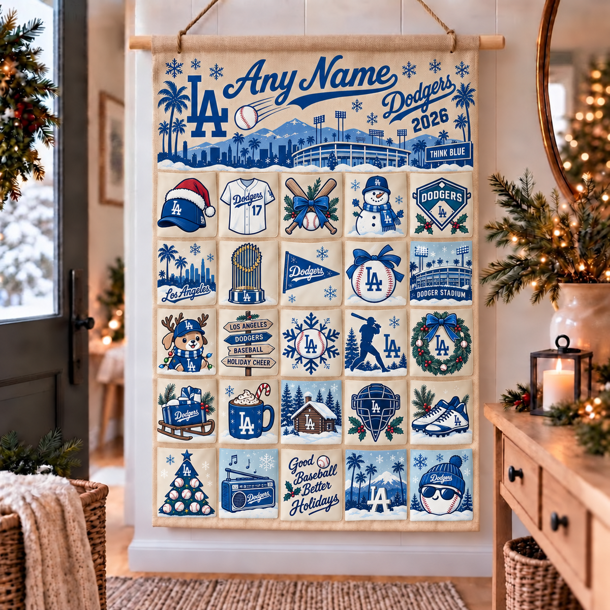 LAD Christmas Custom Wall Advent Calendar - Printed V3