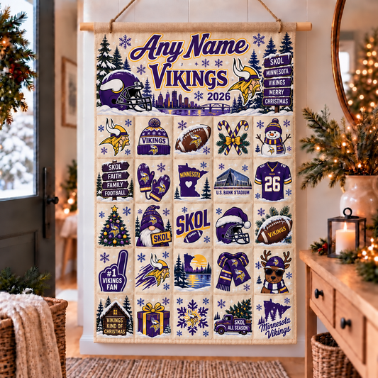 MIN Christmas Custom Wall Advent Calendar - Printed
