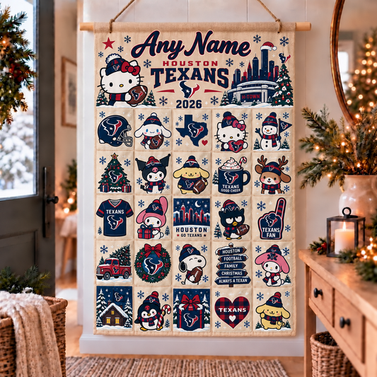 HOU Christmas x Santorini Friends Custom Wall Advent Calendar - Printed