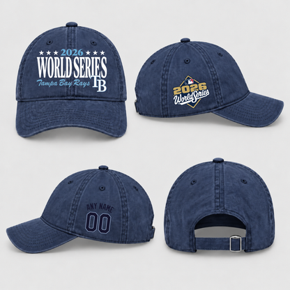 TBR American League Champions Personalized Wash Hat - Printed V4
