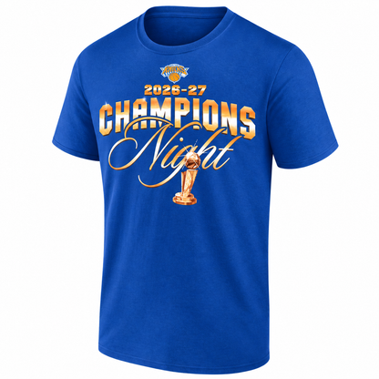 New York Knicks Champions 2026 Night One Side T-Shirt - Printed