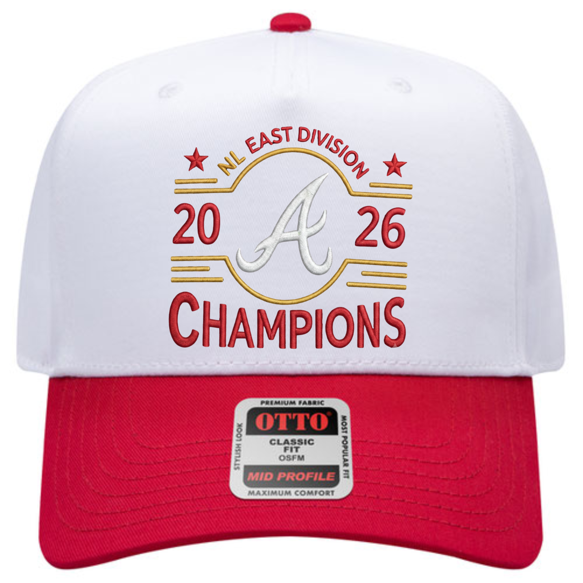 ATL 2026 NL East Division Champions Baseball Cap - Embroidered