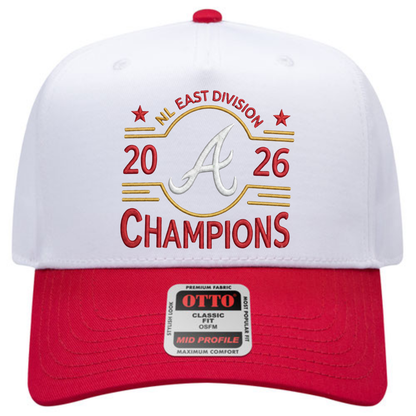 ATL 2026 NL East Division Champions Baseball Cap - Embroidered