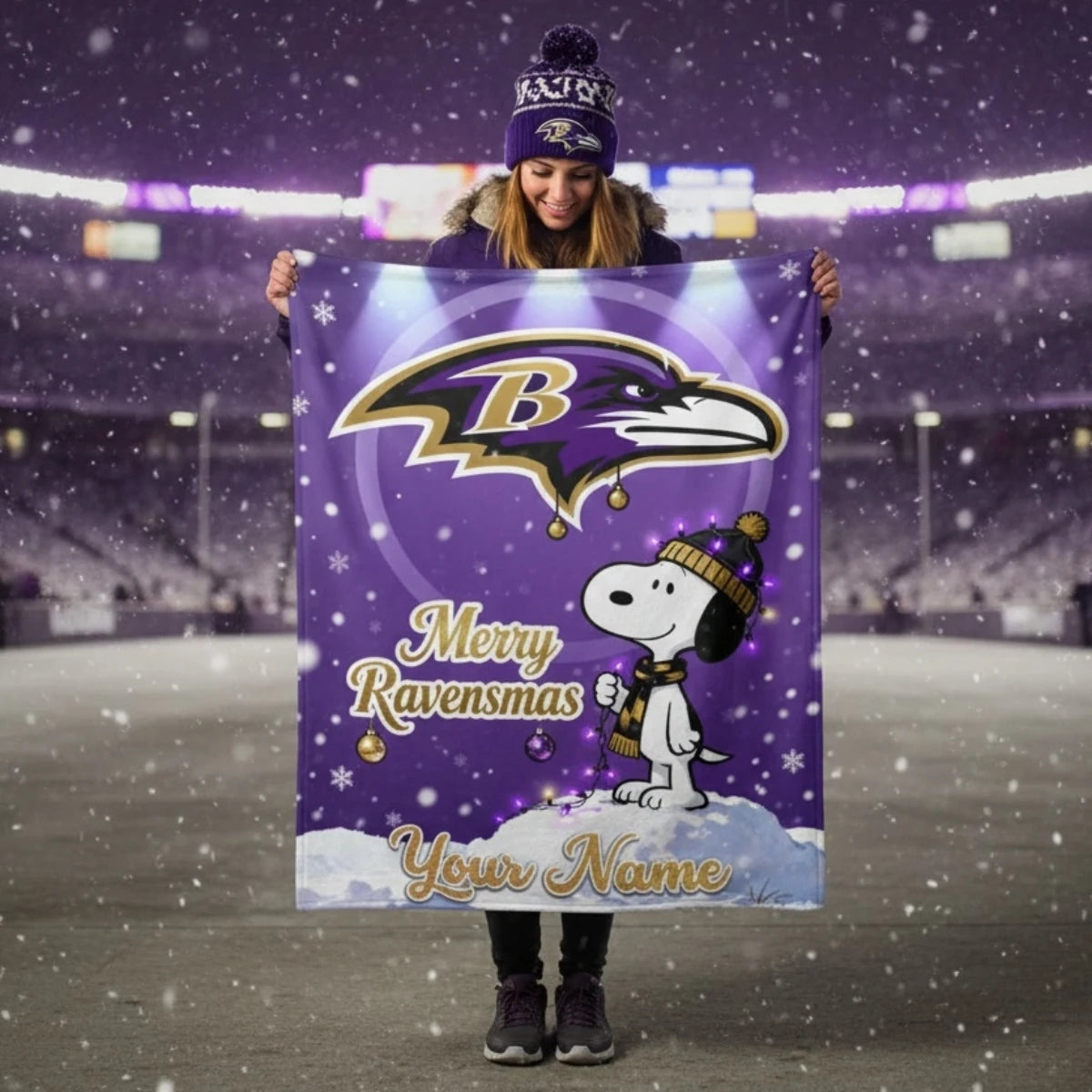 BAL x SNP | Premium Christmas Fleece Blanket & Throw Pillow