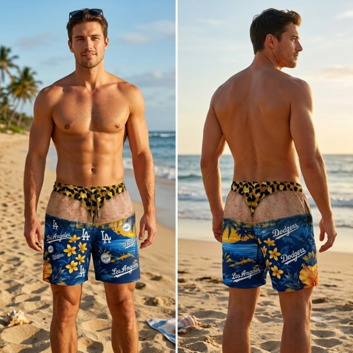 LAD Effect Body Funny Custom Beach Short - Printed