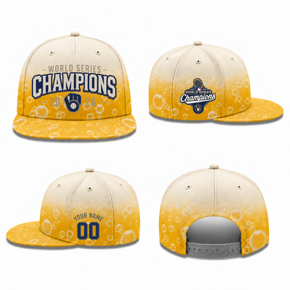 MIL 2026 World Series Champions Personalized Snapback Cap - Printed