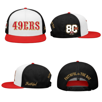 San Francisco 49ers 80th Anniversary Edition Snapback Cap - Printed
