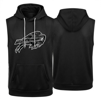 BUF Salute to Service Sleeveless Hoodie Tank Top - Printed