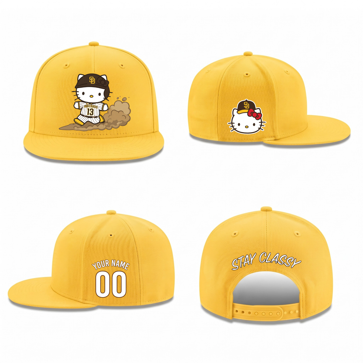 SD x Meow KT Personalized Snapback Cap - Printed