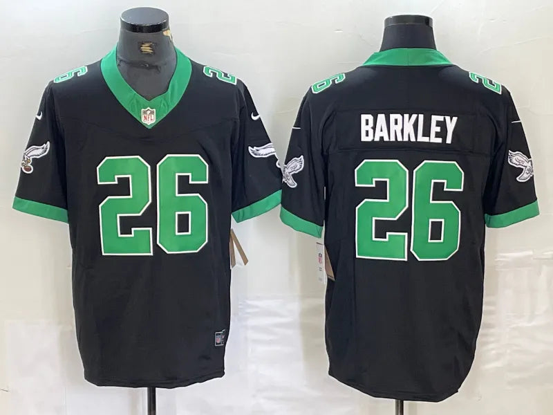 Saquon Barkley Philadelphia Eagles Jersey black throwback