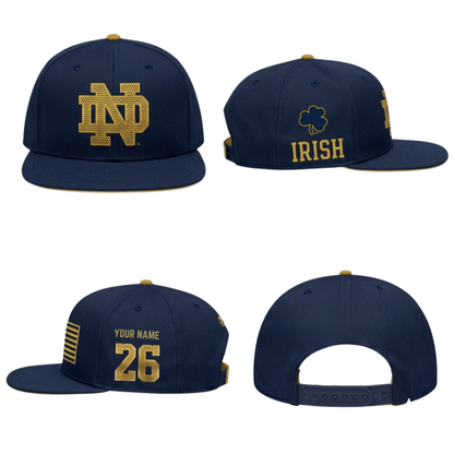 Notre Dame Fighting Irish 2026 Shamrock Series Custom Snapback Cap - Printed