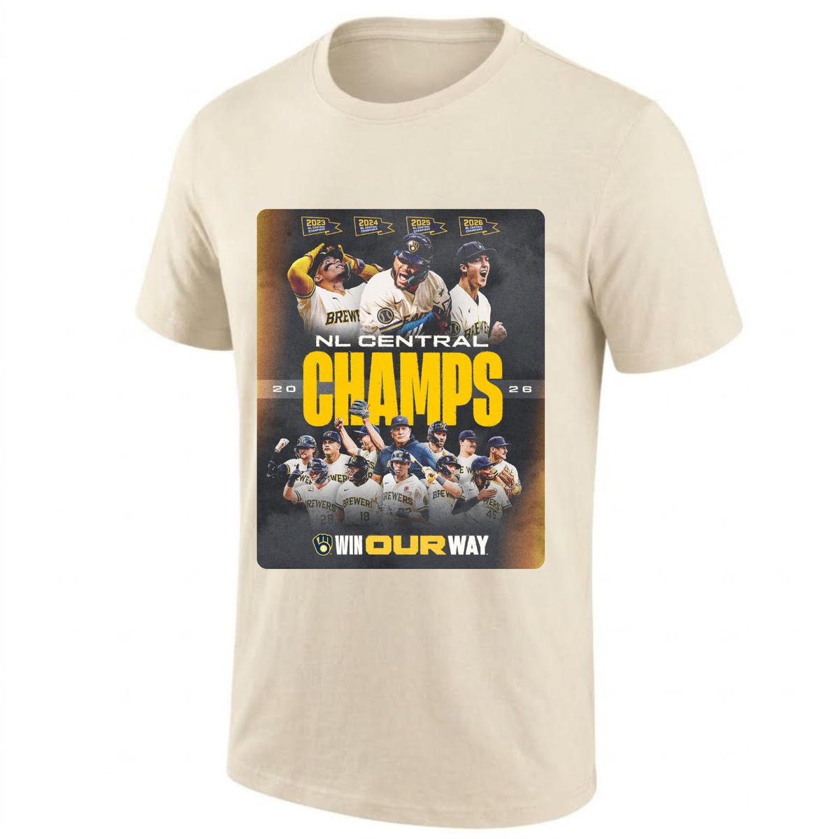MIL 2026 NL CENTRAL CHAMPS One Side T-Shirt - Printed V5