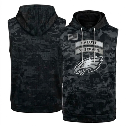 PHI Salute to Service Sleeveless Hoodie Tank Top - Printed