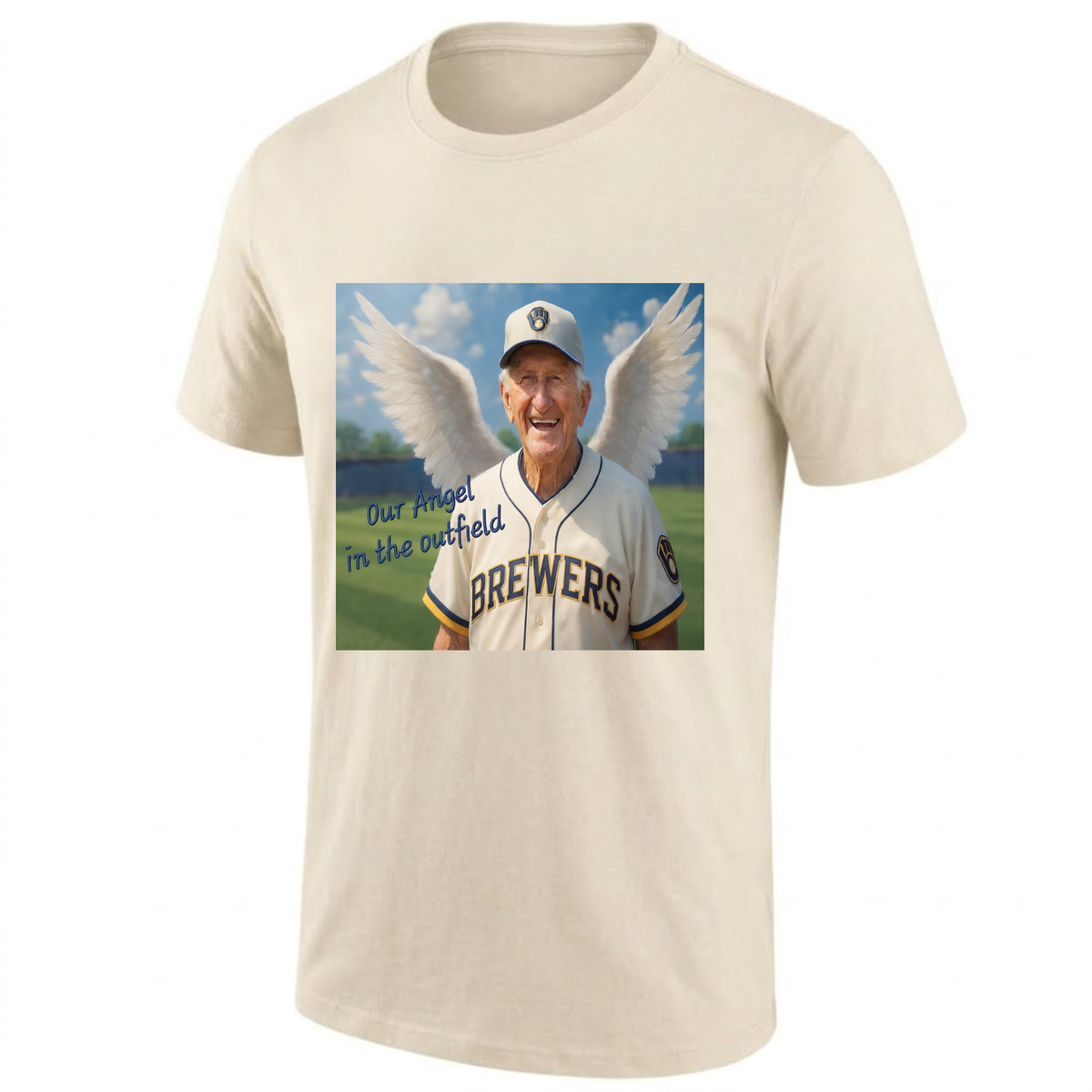 MIL Our Angel Bob Uecker One Side T-Shirt - Printed