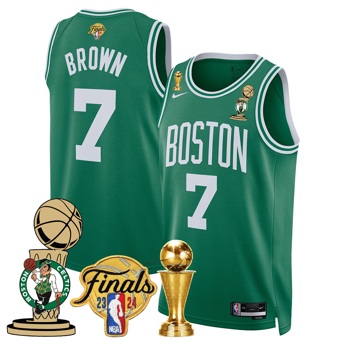 Celtics 2023-24 World Champions Jersey - All Stitched