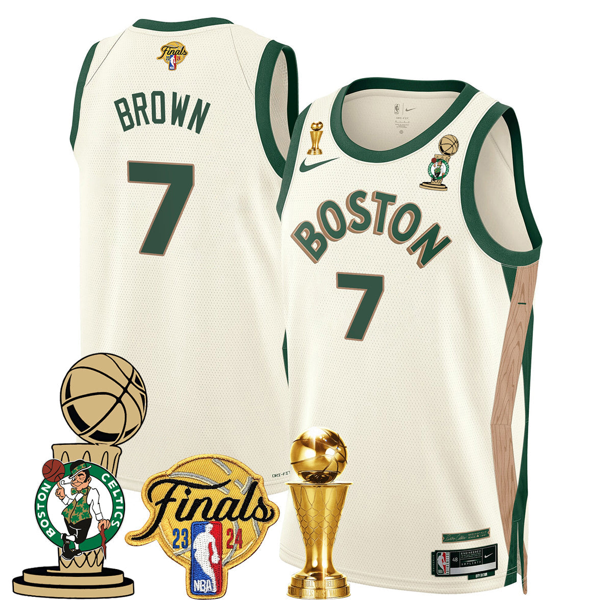 Celtics 2023-24 World Champions Jersey - All Stitched