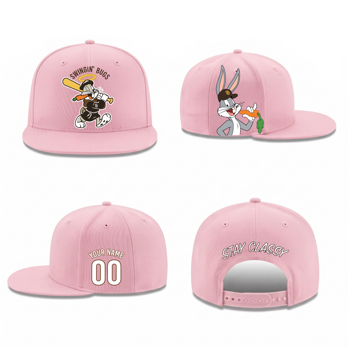 SD x Bunny Personalized Snapback Cap - Printed