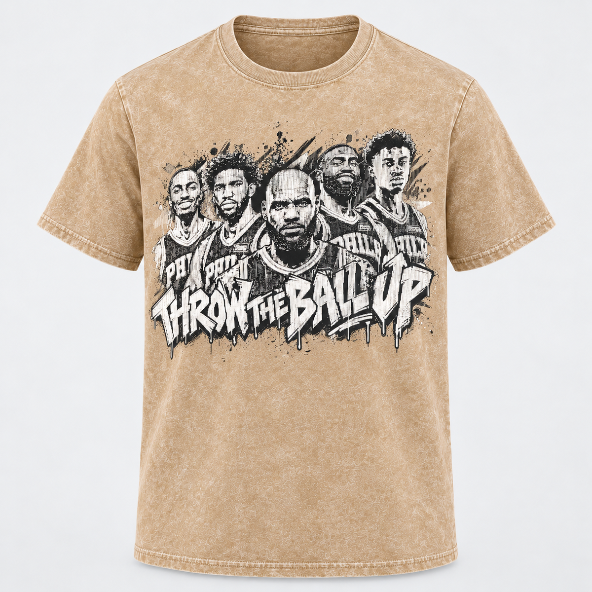 Philadelphia 76ers Superteam Washed T-Shirt - Printed