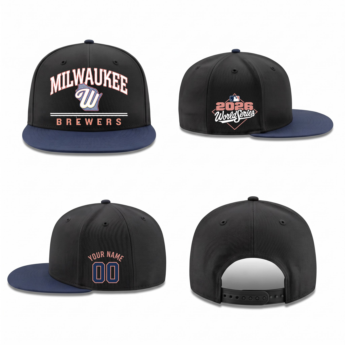 MIL Wisconsin Personalized Snapback Cap - Printed