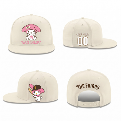 SD x Pink Sanrio Friends Personalized Snapback Cap - Printed