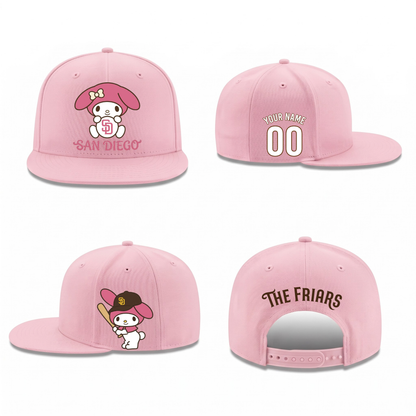 SD x Pink Sanrio Friends Personalized Snapback Cap - Printed