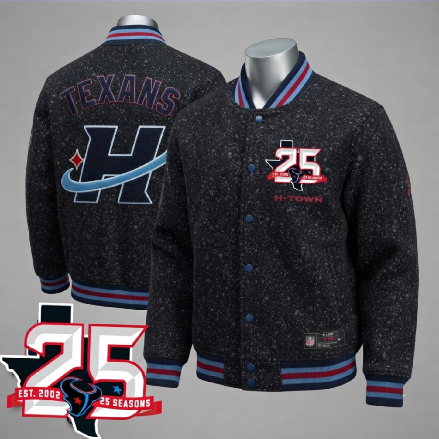 Houston Texans Lunar Dust Limited Edition Varsity Jacket - Printed