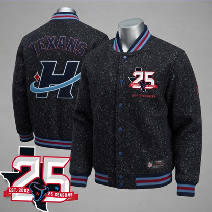 Houston Texans Lunar Dust Limited Edition Varsity Jacket - Printed