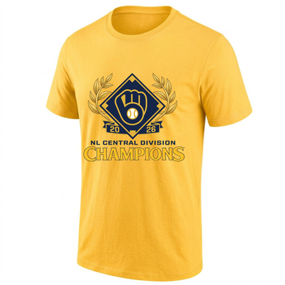 MIL 2026 NL CENTRAL CHAMPS One Side T-Shirt - Printed V4