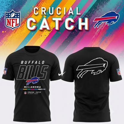 BUF 2026 Crucial Catch Intercept Cancer Graphic T Shirt - Printed
