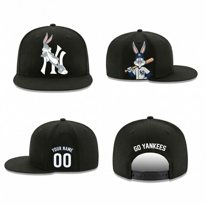 NYY x Bunny Personalized Snapback Cap - Printed