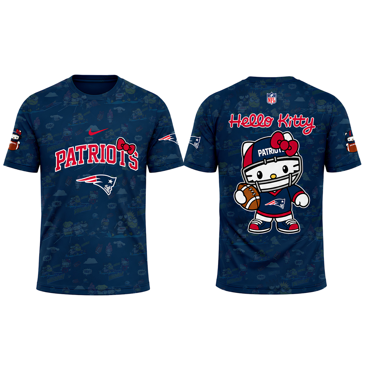 NE x Meow KT 2026 Cute Graphic T-Shirt - Printed
