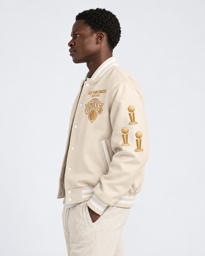 New York Knicks Champions 25/26 Limited Edition Varsity Jacket - Printed